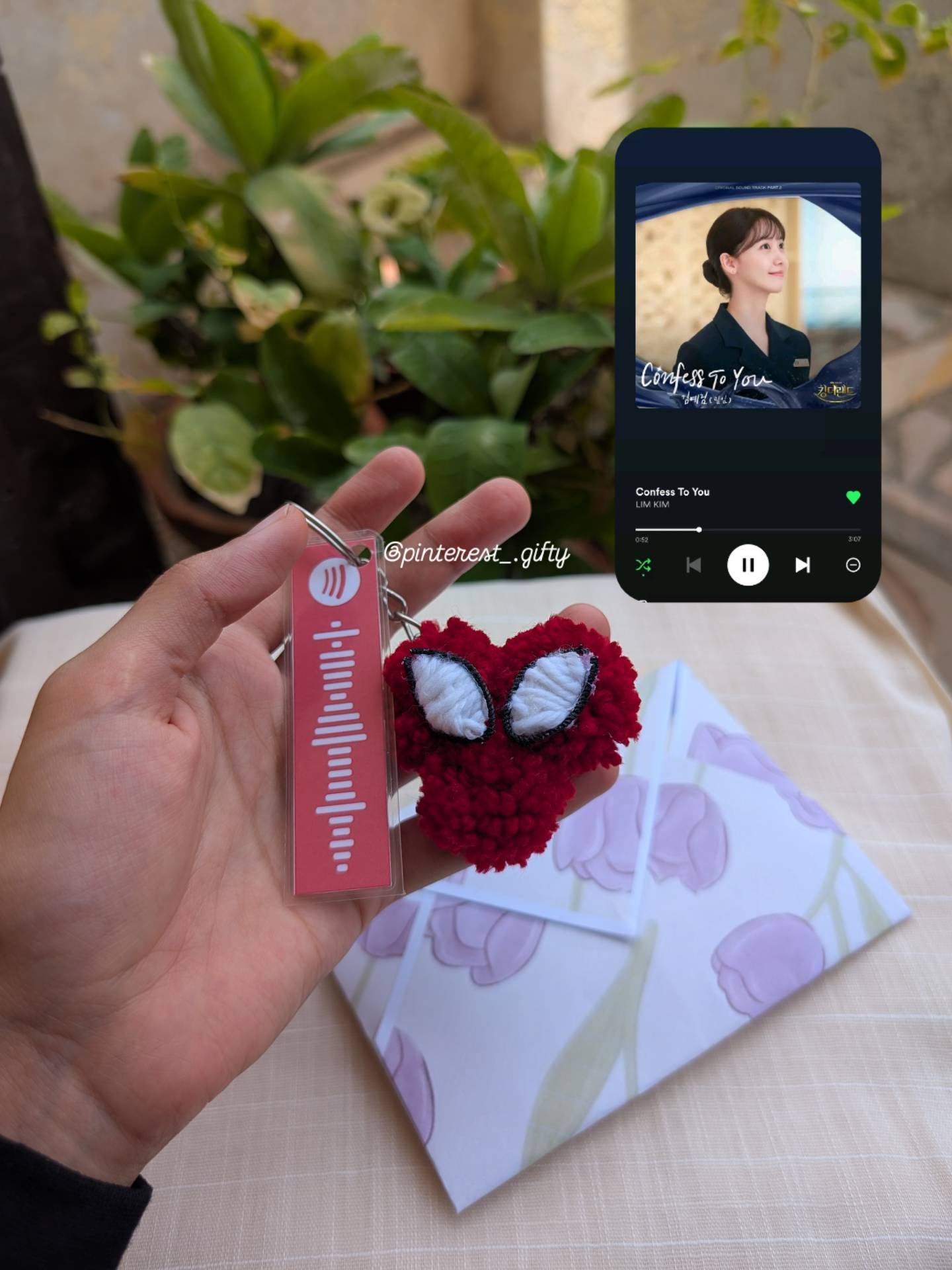 Custom Spotify Code Keychain with Spider-Man Heart Plush – Scannable Music Tag & Soft Plushie Charm, Personalized Couple & Best Friend Gift